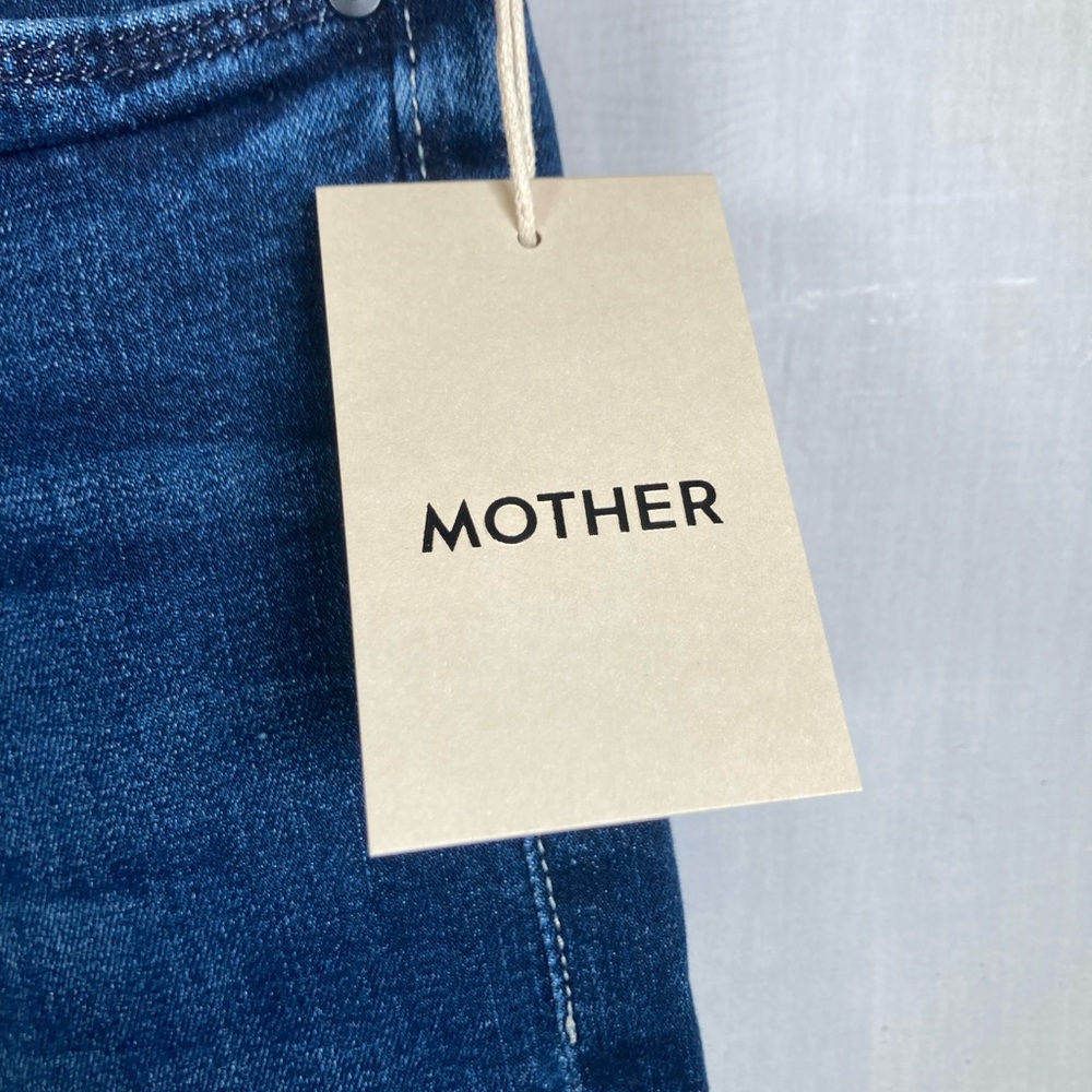 NWT MOTHER The Mid Rise Dazzler Ankle Fray Jeans Fancy Meeting You Here Wash 31 - Picture 5 of 15
